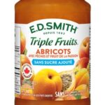 Tartinade aux abricots, pêches et fruit de la passion sans sucre ajouté E.D.SMITH TRIPLE FRUITSᴹᴰ