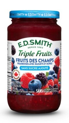 Tartinade aux fruits des champs sans sucre ajouté E.D.SMITH TRIPLE FRUITS