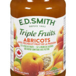 Tartinade aux abricots, pêches et fruit de la passion E.D.SMITH TRIPLE FRUITSᴹᴰ