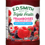 Tartinade aux framboises, fraises et mûres sans sucre ajouté E.D.SMITH TRIPLE FRUITSᴹᴰ