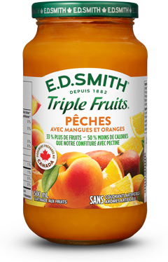 Tartinade aux pêches, mangues et oranges E.D.SMITH TRIPLE FRUITSᴹᴰ