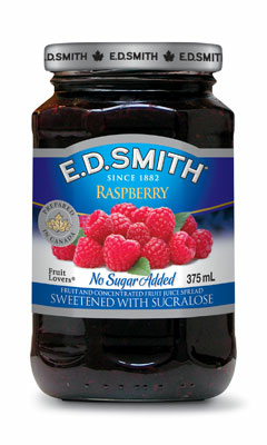 No Sugar Added Raspberry Fruit Spread