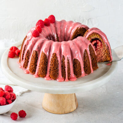 Gâteau Bundt aux framboises