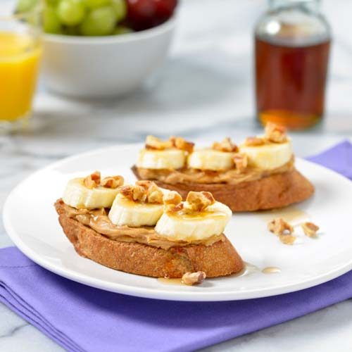 Sandwich Petit Déjeuner à la Banane et au Sirop D'Érable