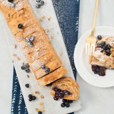 Strudel aux Bleuets et au Brie