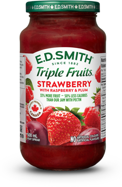 E.D.SMITH TRIPLE FRUITS® Strawberry Raspberry & Plum Fruit Spread