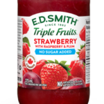 E.D.SMITH TRIPLE FRUITS® No Sugar Added Strawberry Raspberry Plum Fruit Spread