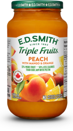 E.D.SMITH TRIPLE FRUITS Peach Mango Orange Fruit Spread