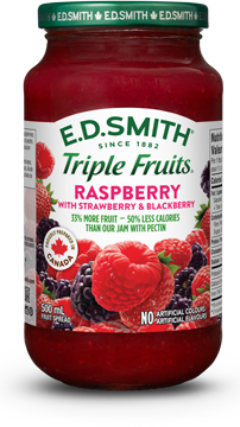 E.D.SMITH TRIPLE FRUITS® Raspberry Strawberry & Blackberry Fruit Spread