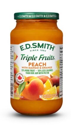 E.D.SMITH TRIPLE FRUITS Peach Mango Orange Fruit Spread