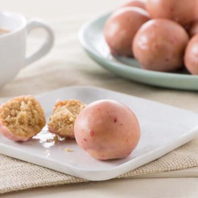 Baked PB & J Donut Holes