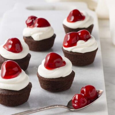 Black Forest Brownie Bites