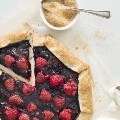 Blueberry Raspberry Mascarpone Galette