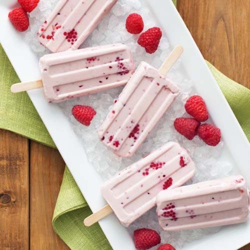 Coconut Raspberry Jam Pops