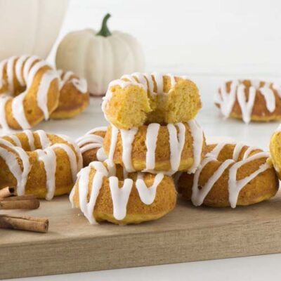 Pumpkin Spice Doughnuts With Buttermilk Glaze