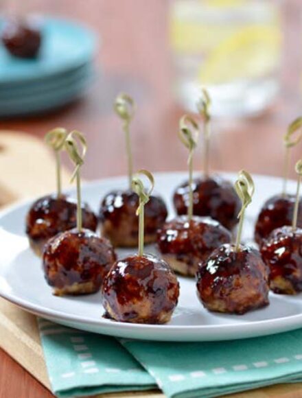 Raspberry Balsamic Meatballs