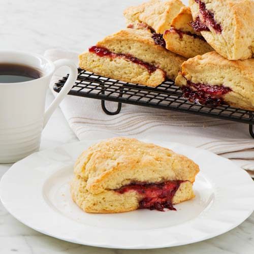 Raspberry Triple Fruit Scones