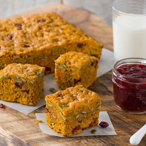 Wholesome Oatmeal Pumpkin Breakfast Bars