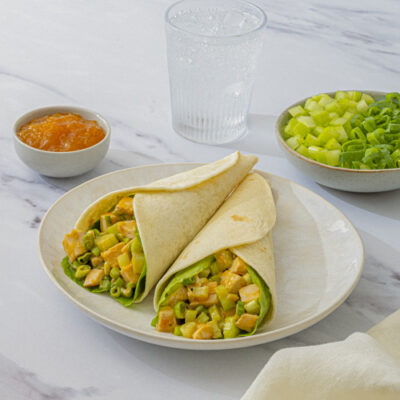 Apricot Chicken Salad Wrap